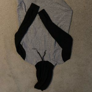 Rvca gray and black hoodie